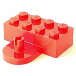 Brick, Modified 2 x 4 with Coupling, Male : {ярко червен}