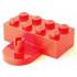 Brick, Modified 2 x 4 with Coupling, Male : {ярко червен}