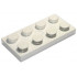 Electric Plate 2 x 4 with Contacts: {бял}