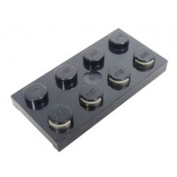 Electric Plate 2 x 4 with Contacts: {черен}