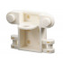 Minifigure Backpack Space Utility with 2 Front Studs, 2 Bar Handles, and 6 Back Studs: {бял}