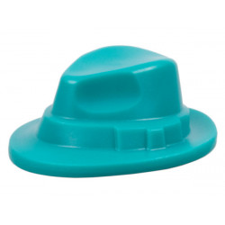 Minifigure, Headgear Hat, Narrow Brim (Fedora): {ярко синьо-зелен}