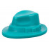 Minifigure, Headgear Hat, Narrow Brim (Fedora): {ярко синьо-зелен}