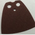 Minifigure Cape Cloth, Standard - Traditional Starched Fabric - 3.9cm Height: {червеникаво-кафяв}