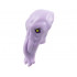 Minifigure, Head, Modified Alien Elongated, Point in Back with 4 Mouth Tentacles with Black Eyebrows, Yellow Eyes and Dark Purple Eye Shadow Pattern: {лавандулов}