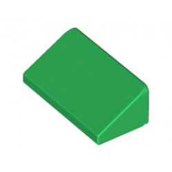 Покривна плочка 1X2x2/3: {тъмно зелен}