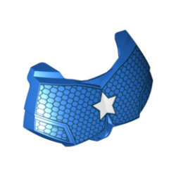 Large Figure Chest Armor Small with Captain America Star Pattern: {ярко син}