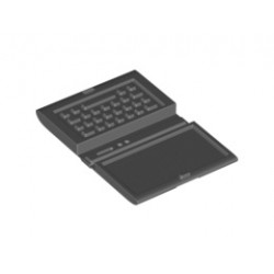 Minifigure, Utensil Computer Laptop: {тъмно каменно сив}