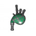 Minifigure, Utensil Bagpipes with Green and White Tartan Pattern: {черен}