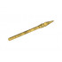Minifigure, Weapon Pike / Spear Elaborate with Pearl Gold Tip: {топло златист}