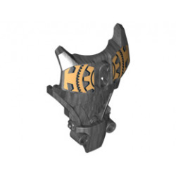 Hero Factory Full Torso Armor with Gold Technical Gear Pattern (Bulk): {титаниево метален}