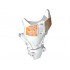 Hero Factory Full Torso Armor with White and Orange Circuitry Pattern: {бял}