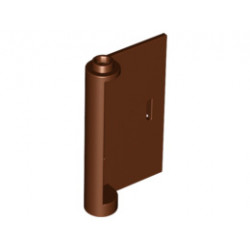 Door 1 x 3 x 4 Right - Open Between Top and Bottom Hinge: {червеникаво-кафяв}