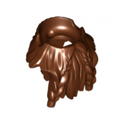 Minifigure, Beard, Full with Braided Moustache Ends (Gimli): {червеникаво-кафяв}