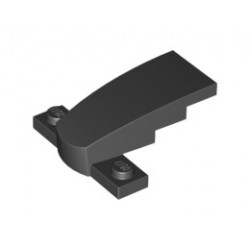 Wedge 4 x 2 x 1 1/3 with 1 x 4 Base: {черен}