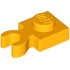Plate, Modified 1 x 1 with Open O Clip Thick (Vertical Grip): {огнено жълто-оранжев}
