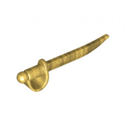 Сабя (*) с малка дръжка: {топло златист}