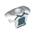 Minifigure, Hockey Body Armor with Football Jersey and Number 12 Pattern: {бял}