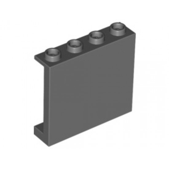 Стенен елемент 1X4X3 гладък: {тъмно каменно сив}