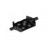Plate, Modified 2 x 2 with Wheels Holder Wide and Hole, Reinforced Bottom: {черен}