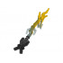 Hero Factory Weapon - Lightning with Marbled Blue/Yellow Pattern: {титаниево метален}