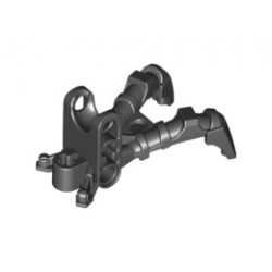 Bionicle Foot Claw with Ball Socket, Rounded Ends: {черен}