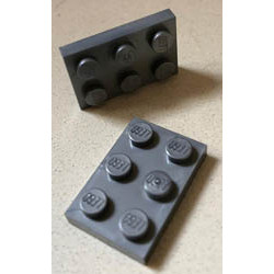 Плочка 2X3 : {сребърно метален}