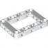 Technic, Liftarm, Modified Frame Thick 5 x 7 Open Center: {бял}