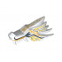 Dragon Head (Ninjago) Upper Jaw with Yellow Lightning Spirit Pattern: {бял}