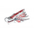 Dragon Head (Ninjago) Upper Jaw with Red and Dark Red Fire Spirit Pattern : {бял}