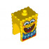 Minifigure, Head Modified SpongeBob SquarePants with Open Smile Large and Blue Lei Pattern : {ярко жълт}