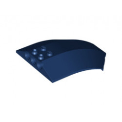 Windscreen 8 x 6 x 2 Curved : {земно син}
