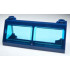 Windscreen 2 x 6 x 2 Train with Trans-Light Blue Glass: {земно син}