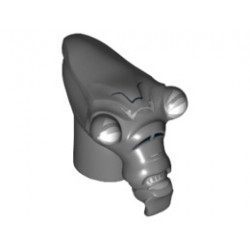 Minifigure, Head Modified SW Geonosian with Gray Eyes Pattern : {тъмно каменно сив}