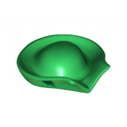 Minifigure, Headgear Hat, Pirate Circular with Fold in Brim and Lime Line around Brim Pattern : {тъмно зелен}