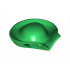 Minifigure, Headgear Hat, Pirate Circular with Fold in Brim and Lime Line around Brim Pattern : {тъмно зелен}