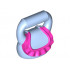 Friends Accessories Bag Round with Dark Pink Ruffle Pattern : {светло кралско син}