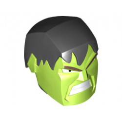 Large Figure Head Modified Super Heroes Hulk Pattern : {ярко жълто-зелен}