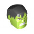 Large Figure Head Modified Super Heroes Hulk Pattern : {ярко жълто-зелен}