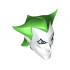 Large Figure Head Modified Super Heroes The Joker Pattern : {бял}