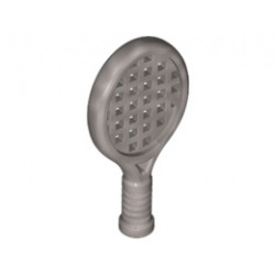 Minifigure, Utensil Tennis Racket: {сребърно метален}