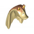 Minifigure, Head Modified SW Gungan Flat Eyes with Nougat Top Pattern : {тухлено жълт}
