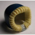 Minifigure, Headgear Hood Fur-lined, Short with Dark Blue Hood Pattern : {тухлено жълт}
