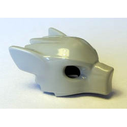 Minifigure, Headgear Mask Wolf, Plain: {умерено каменно сив}
