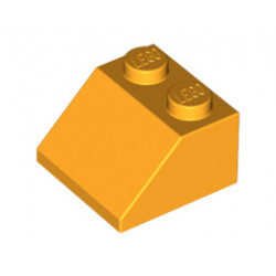 Покривна плочка 2X2/45°: {огнено жълто-оранжев}