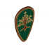 Minifigure, Shield Ovoid with Tree with Gold Leaves Pattern: {червеникаво-кафяв}