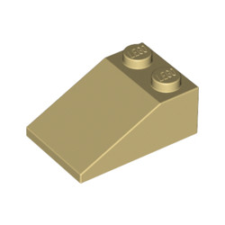 Покривна плочка 2X3/25° : {тухлено жълт}