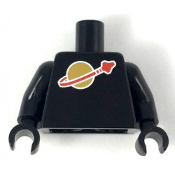 Torso Space Classic Moon Logo High on Torso Pattern, Inside with Ribs (second reissue) / Black Arms / Black Hands: {черен}