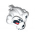 Minifigure, Head Modified Skull, Upper Jaw with Forehead Nails Pattern : {бял}