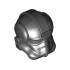 Minifigure, Headgear Helmet SW Stormtrooper Type 2, TIE Defender Pilot Pattern : {черен}